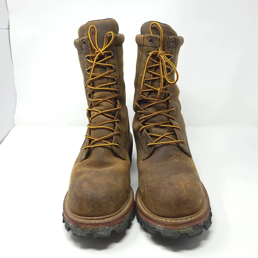 Red Wing 2219 Logger Max Waterproof Vibram Sole Leather Work Boots Mens 9D
